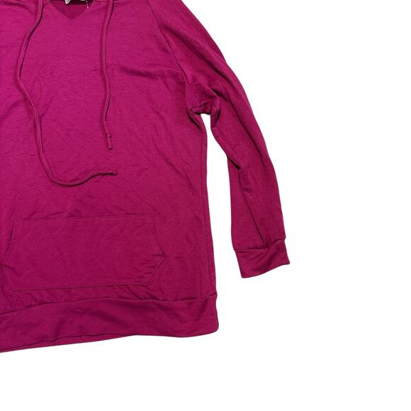 Floria Collective Fuchsia Pink Hoodie Sweatshirt Long Sleeve Made in the USA XL - Picture 2 of 5
